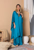 Sultana Dream Teal Satin Set