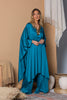 Sultana Dream Teal Satin Set