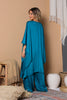 Sultana Dream Teal Satin Set