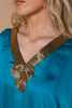 Sultana Dream Teal Satin Set