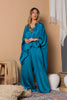 Sultana Dream Teal Satin Set