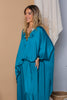 Sultana Dream Teal Satin Set