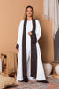 Amina White Charm Crepe Abaya