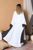 Amina White Charm Crepe Abaya