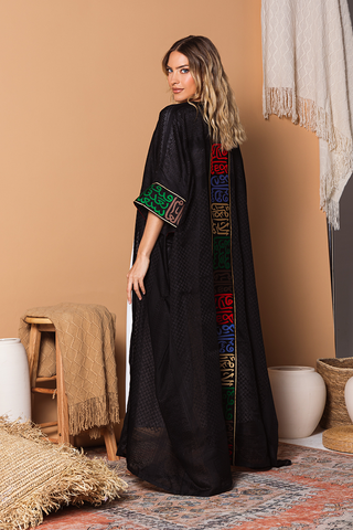 Ghina Back Calligraphy Abaya