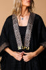 Dahab Geometric Lace Abaya With Coins Detailing