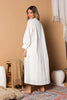 Nile Thin Striped Linen Abaya Set