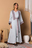 Ash Linen Kuffiyeh Inspired Abaya and Dress Set
