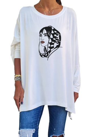 Ashtaq Cotton Jersey Dolman Top (8112663331060)