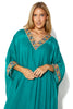 Mosaic Kaftan With Intricate Colorful stones and Beads Detailing