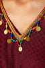 Aurora Kaftan With Intricate Gold Coins and Beads Detailing