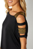 Cutout Shoulder Top With Weaved Straps - Gold Straps V2