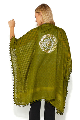 Calligraphy Kimono Cardigan