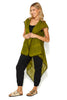 Mystique Sleeveless Kimono - Olive Whimsy