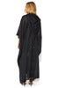 Amal Hooded Abaya with Colorful Embroidered Borders