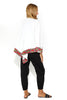 Gigi  Renaissance Oversized Poncho Cardi With Border Detailing
