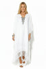 Zoe Style Arabesque Fringe Kaftan