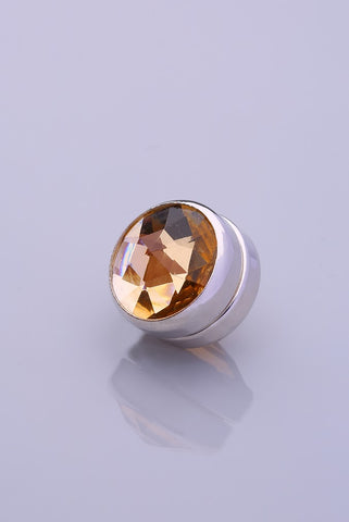 Silver Plated Scarf Magnet - Beige (1872923983916)