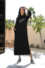 Hoodie Dress In French Terry Fabric & Side Slits (7511925260532) (7512057905396) (7512058986740) (7512059674868)