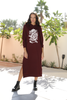Hoodie Dress In French Terry Fabric & Side Slits (7511925260532) (7512057905396) (7512058986740) (7512059674868)