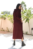 Hoodie Dress In French Terry Fabric & Side Slits (7511925260532) (7512057905396) (7512058986740) (7512059674868)