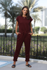 Cap Sleeves Jumpsuit In French Terry Fabric (7521072906484) (7524311335156) (7524312711412)