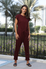 Cap Sleeves Jumpsuit In French Terry Fabric (7521072906484) (7524311335156) (7524312711412) (7524314513652)