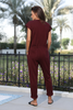 Cap Sleeves Jumpsuit In French Terry Fabric (7521072906484) (7524311335156) (7524312711412) (7524314513652)