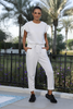 Cap Sleeves Jumpsuit In French Terry Fabric (7521072906484) (7524311335156) (7524312711412) (7524314513652)