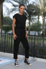 Cap Sleeves Jumpsuit In French Terry Fabric (7521072906484) (7524311335156) (7524312711412) (7524314513652)
