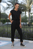Cap Sleeves Jumpsuit In French Terry Fabric (7521072906484) (7524311335156) (7524312711412) (7524314513652)