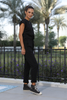 Cap Sleeves Jumpsuit In French Terry Fabric (7521072906484) (7524311335156) (7524312711412) (7524314513652)
