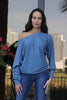 Cold Shoulder Knit Rib Top (7521088045300) (7539521847540) (7539533775092)