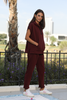 Cap Sleeves Hoodie & Jogger Set (7513004540148) (7513790480628)