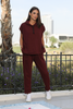 Cap Sleeves Hoodie & Jogger Set (7513004540148) (7513790480628)