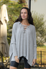 Knit Grommet Poncho Sweater (7521097646324)
