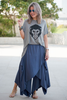 Overlay Tie Harem Pants With Elastic Waist (7273889497262)