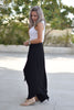 Overlay Tie Harem Pants With Elastic Waist - Black (4565329117317) (7273889497262)