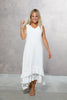 Sleeveless High Low Frill Dress (7321636798638)