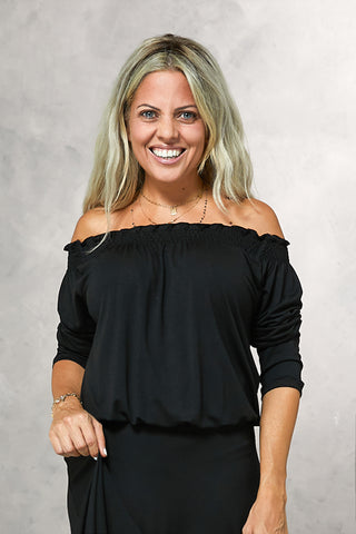 Smoked Off Shoulder Top (7321573261486)