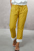 Linen Pants With Lace Cuffs (7321761874094) (7323012137134) (7323013808302)