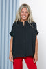 Shoulder Pleats Button Down Shirt (7321472106670)