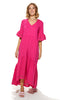 Masa Crinkled Cotton Tiered Dress (7912563146996) (7914275635444)