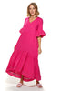 Masa Crinkled Cotton Tiered Dress (7912563146996) (7914275635444)