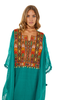 Zumurod Kaftan With Chest Embroidery & Coins Detailing (8055922819316)