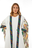 Falak Geometric Abaya With Embroidered Borders & Tassels- Off-white (8054738714868)