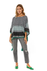 Seba Jacquard Poncho Top With Tassels Detailing (8059626553588)