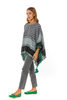 Seba Jacquard Poncho Top With Tassels Detailing (8059626553588)