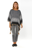 Seba Jacquard Poncho Top With Tassels Detailing (8059626553588)