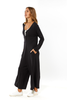 Milana Cotton Jersey Flowy Cropped Legs Jumpsuit With Front Pockets (8082472272116)